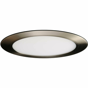 4" ROUND CRANIUM LED FLUSH MOUNT LIGHT 9W, 120V TO 277V, 3000K, NICKEL by AMAX Lighting