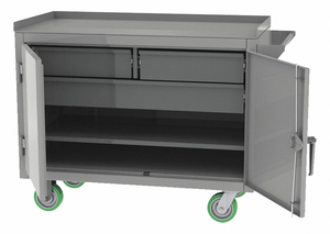MOBILE CABINET BENCH STEEL 36 W 24 D by Greene Manufacturing, Inc. MOBILE CABINET BENCH STEEL 36 W 24 D by Greene Manufacturing, Inc.