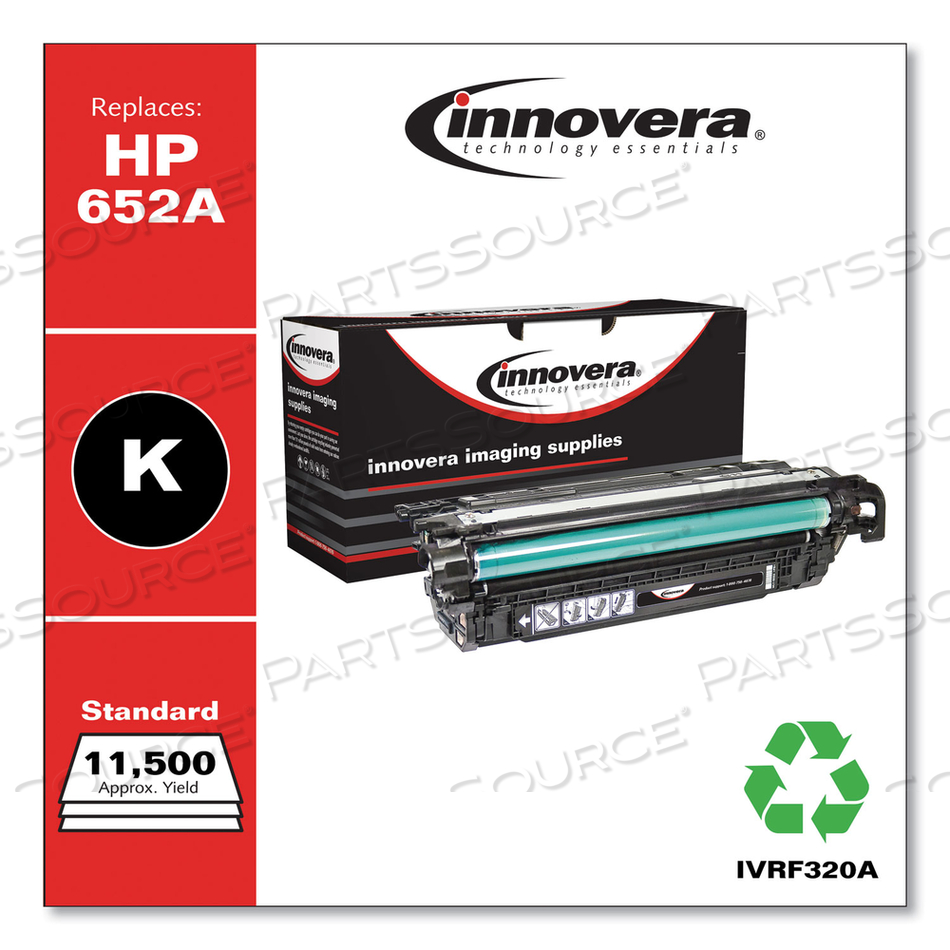 REMANUFACTURED BLACK TONER, REPLACEMENT FOR 652A (CF320A), 11,500 PAGE-YIELD by Innovera