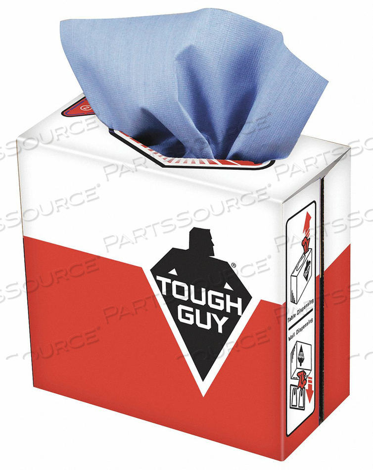 DRY WIPE 9 X 16-1/2 BLUE PK5 by Tough Guy