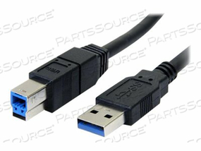 10 FT BLACK SUPERSPEED USB 3.0 CABLE A TO B - M/M by StarTech.com Ltd.