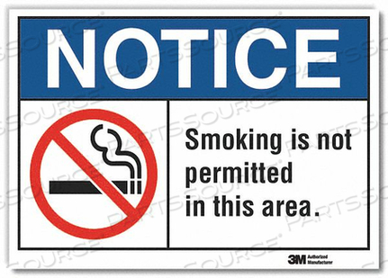 NO SMOKING SIGN SELF-ADHESIVE 5 IN H by Lyle Signs Inc. NO SMOKING SIGN SELF-ADHESIVE 5 IN H by Lyle Signs Inc.