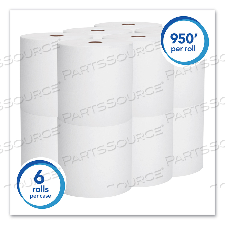 ESSENTIAL HIGH CAPACITY HARD ROLL TOWELS FOR BUSINESS, ABSORBENCY POCKETS, 1.75" CORE, 8" X 950 FT, WHITE/CARTON by Scott ESSENTIAL HIGH CAPACITY HARD ROLL TOWELS FOR BUSINESS, ABSORBENCY POCKETS, 1.75" CORE, 8" X 950 FT, WHITE/CARTON by Scott