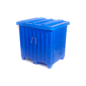 FORKLIFTABLE BULK SHIPPING CONTAINER MTH-4 WITH LID - 42"L X 34"W X 42"H, RED by Myton Industries FORKLIFTABLE BULK SHIPPING CONTAINER MTH-4 WITH LID - 42"L X 34"W X 42"H, RED by Myton Industries