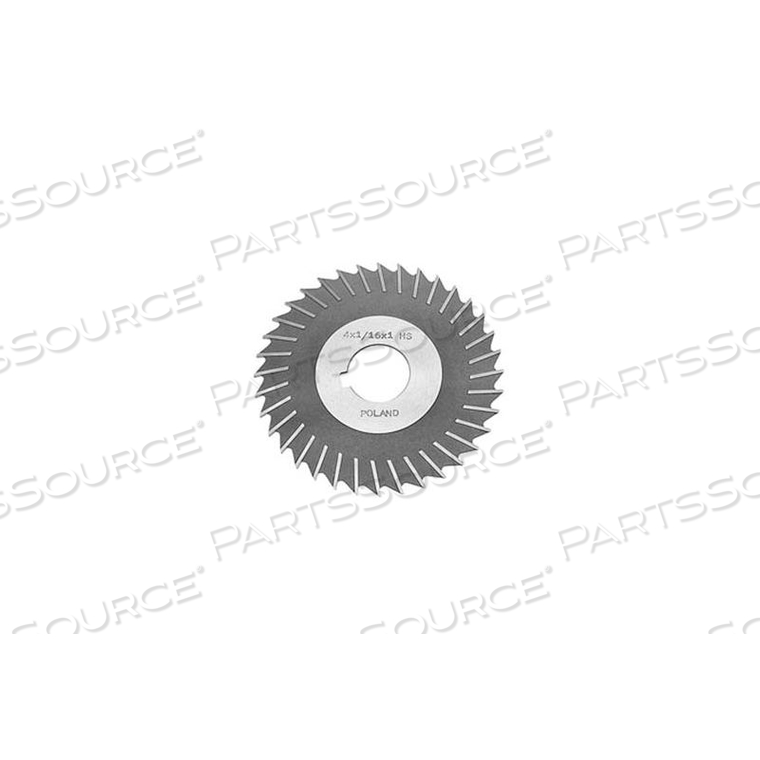 HSS IMPORT METAL SLITTING SAW PLAIN TEETH, SIDE CHIP CLEAR, 3" DIA X 1/16" FACE X 1" HOLE by Toolmex Corp.