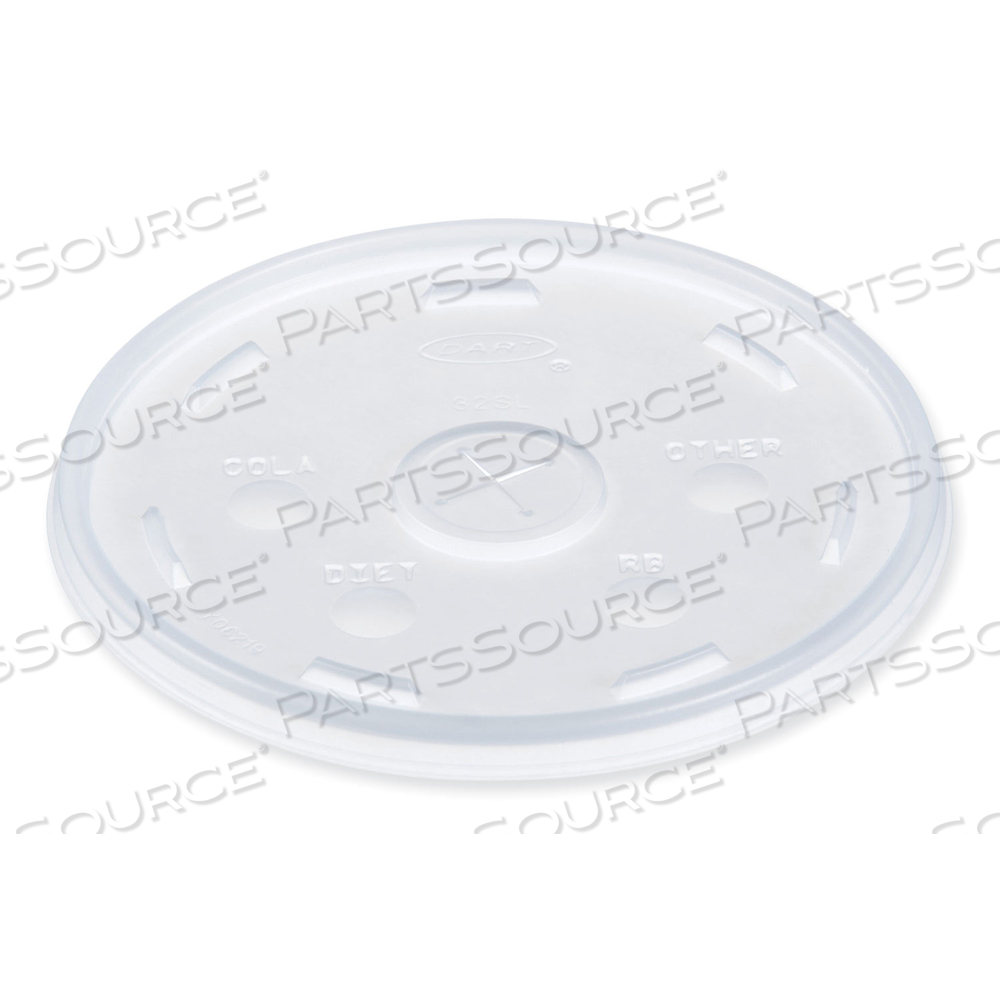LIDS FOR FOAM CUPS AND CONTAINERS, FITS 32 OZ, 44 OZ, 60 OZ CUPS, TRANSLUCENT by Dart Container Corporation
