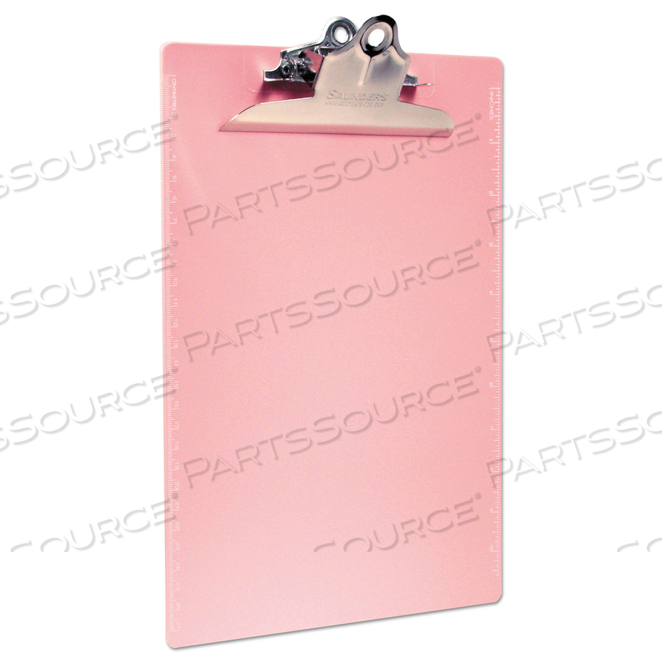 CLIPBOARD LETTER SIZE PLASTIC PINK by Saunders CLIPBOARD LETTER SIZE PLASTIC PINK by Saunders