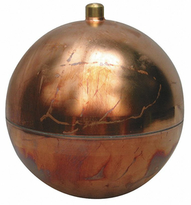 FLOAT BALL ROUND COPPER 6 IN by Naugatuck