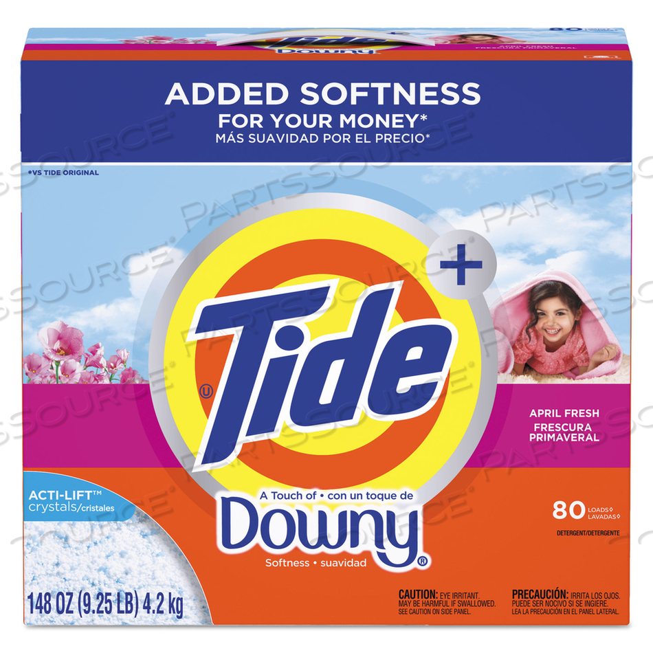 TOUCH OF DOWNY LAUNDRY DETERGENT, POWDER, APRIL FRESH, 148 OZ BOX, 2/CARTON 