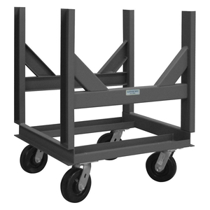 CRADLE-STYLE BAR & PIPE TRUCK, 3,000 LB LOAD CAPACITY, 20 IN DECK HT, (4) SWIVEL by Approved Vendor CRADLE-STYLE BAR & PIPE TRUCK, 3,000 LB LOAD CAPACITY, 20 IN DECK HT, (4) SWIVEL by Approved Vendor