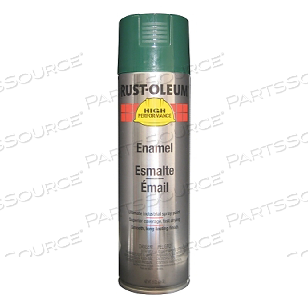 HIGH PERFORMANCE V2100 SYSTEM ENAMEL AEROSOL, 15 OZ CAN, DARK GREEN, GLOSS PAINT by Rust-Oleum