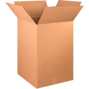 HEAVY-DUTY DOUBLE WALL CARDBOARD CORRUGATED BOXES 24" X 24" X 48" 275#/ECT-48 by Box Packaging Inc