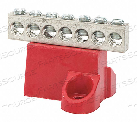 GROUND BAR ALUMINUM 7 CIRCUIT 2-14 AWG by NSi Industries