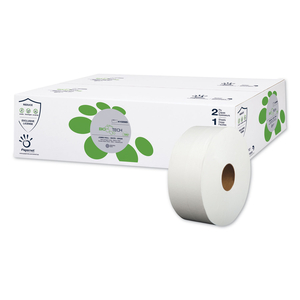 BIOTECH TOILET TISSUE, SEPTIC SAFE, 2-PLY, WHITE, 3.3" X 700 FT, 12 ROLLS/CARTON by Papernet