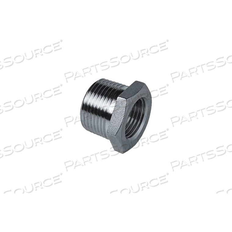 ISO SS 316 CAST PIPE FITTING HEX BUSHING 1-1/4" X 1" NPT MALE X FEMALE 