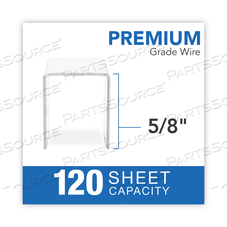 LIGHT TOUCH HEAVY-DUTY STAPLES, 0.63" LEG, 0.5" CROWN, STEEL, 2,500/BOX by Swingline GBC