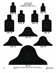 SILHOUETTE TARGET 23 IN H PK50 by LE Targets