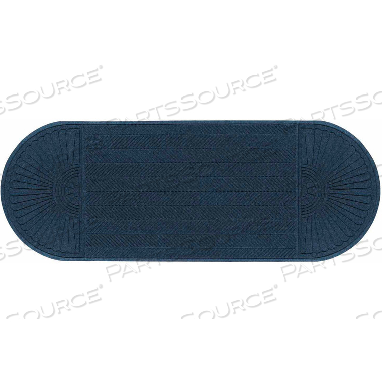 WATERHOG ECO GRAND ELITE 3/8" THICK TWO ENDS ENTRANCE MAT, INDIGO 3' X 19'4" 