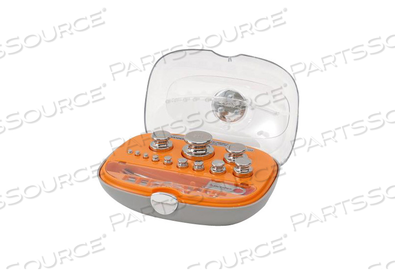 WOOD CASE WEIGHT SET, 500 G TO 1 G, F2 WEIGHT CLASS by Troemner, LLC