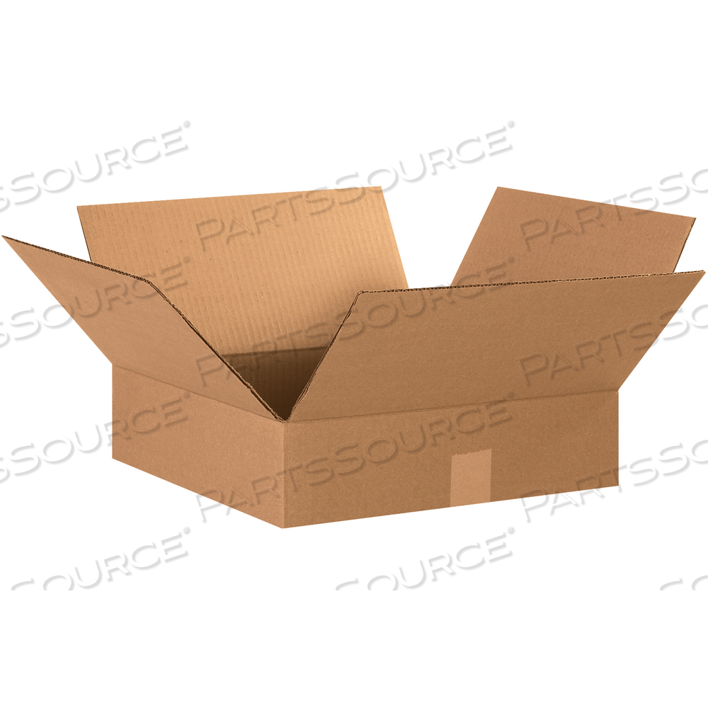 FLAT CORRUGATED BOXES, 15" X 15" X 4", KRAFT, 25/BUNDLE by BOX Partners (Box Acquisitions, LLC)
