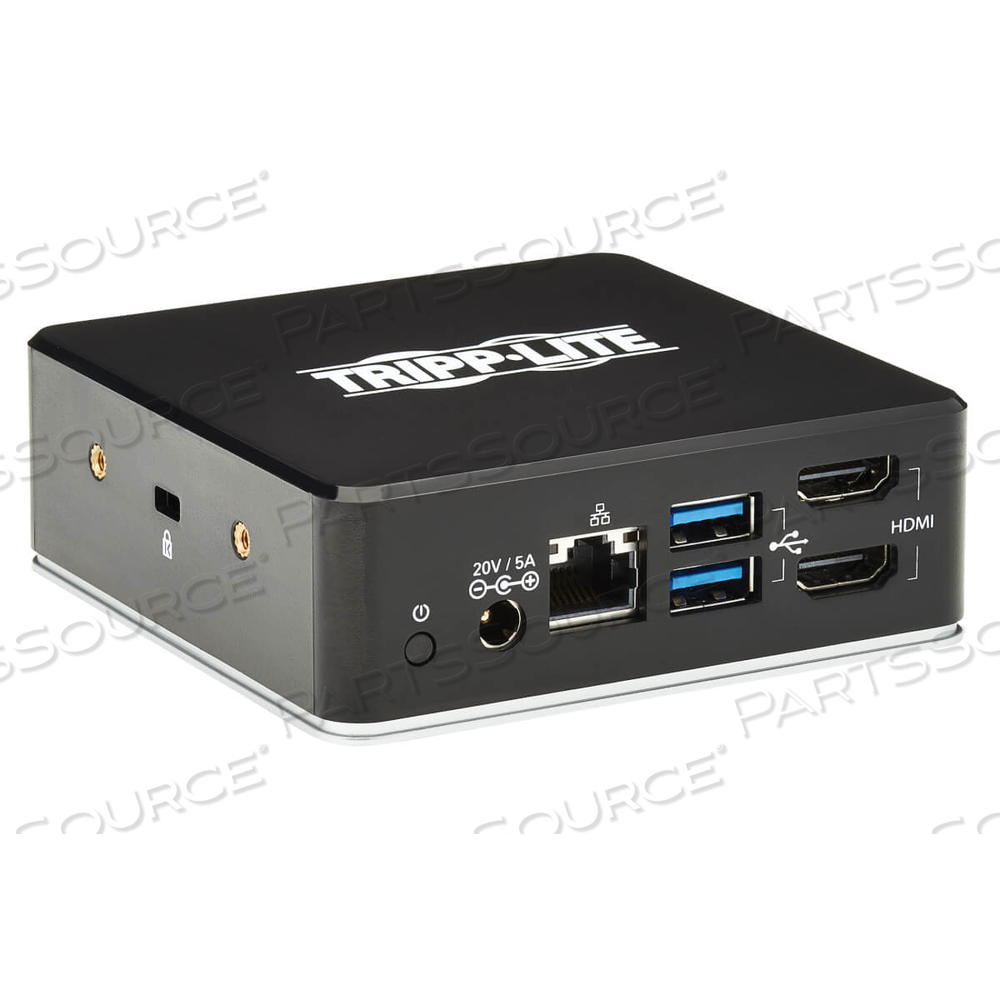USB C DOCK DUAL DISPLAY HDMI USB 3.2 GEN 1 USB-A HUB GBE 3.5MM by Tripp Lite