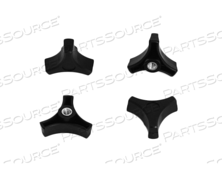 KICKPLATE LOCK KNOBS - 1/4" - REPLACES 1/4 T-HANDLES ON OLDER  MODELS (SET OF 4) by Shuttle Systems - Contemporary Design