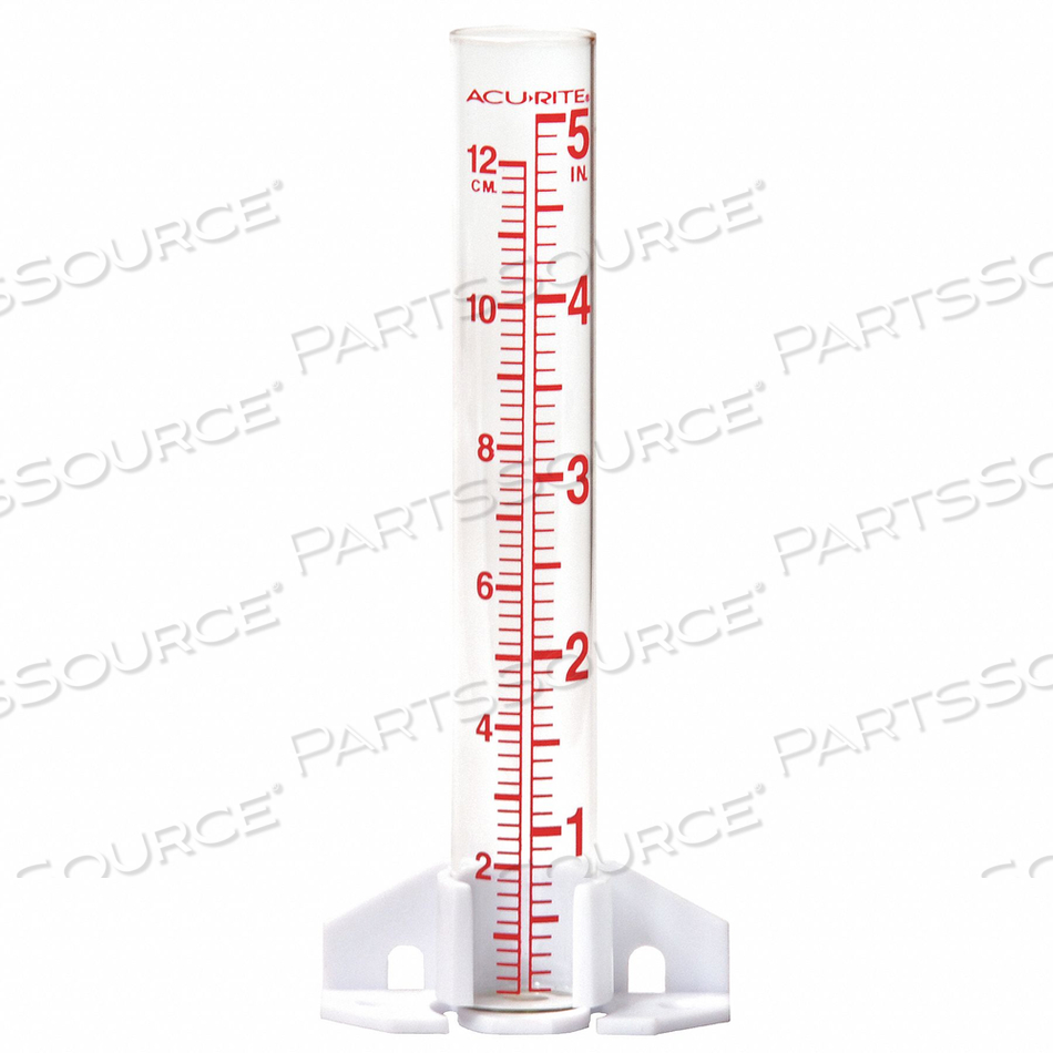 GLASS RAIN GAUGE W/VIAL by AcuRite