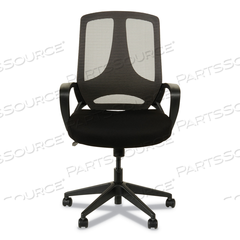 ALERA MB SERIES MESH MID-BACK OFFICE CHAIR, SUPPORTS UP TO 275 LB, 18.11" TO 21.65" SEAT HEIGHT, BLACK 