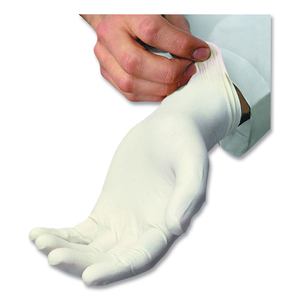 L5101 SERIES POWDERED LATEX GLOVES, 4 MIL, MEDIUM, CREAM, 100/BOX by Ambitex