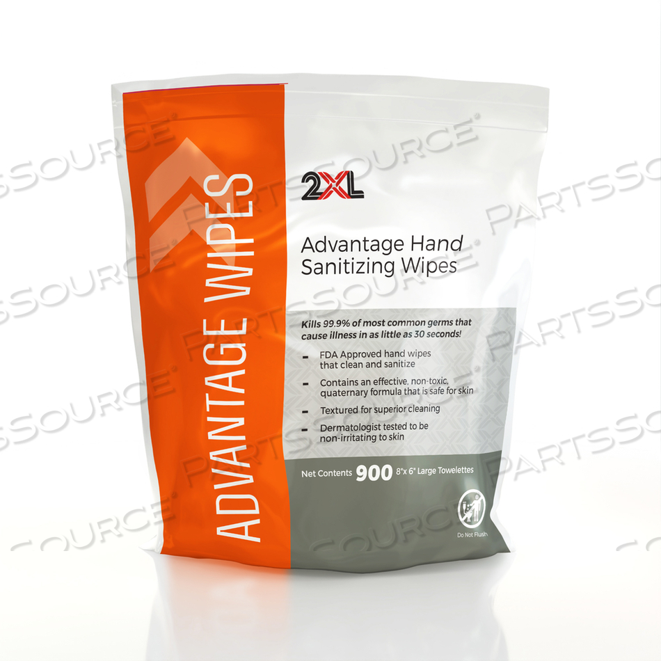 ADVANTAGE SANITIZING WIPES by 2XL Corporation ADVANTAGE SANITIZING WIPES by 2XL Corporation