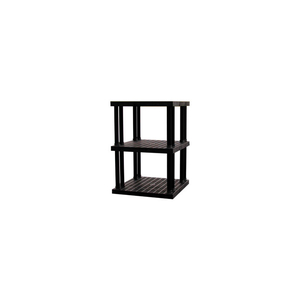 STRUCTURAL PLASTIC VENTED SHELVING, 36"W X 36"D X 51"H, BLACK by SPC Industrial