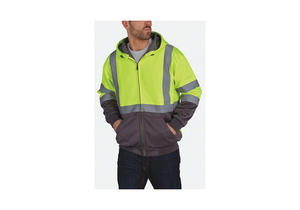 HI-VIZ SWEATSHIRT YELLOW/BLK POLYMIDE M by Utility Pro Wear