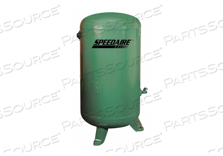 AIR TANK, TANK CAPACITY 400 GAL, MAXIMUM OPERATING PRESSURE 200 PSI, TANK TYPE VERTICAL, OVERALL LENGTH 36 IN, OVERALL WIDTH 36 IN, OVERALL  by Speedaire