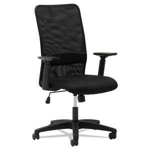 MESH HIGH-BACK CHAIR, SUPPORTS UP TO 225 LB, 16" TO 20.5" SEAT HEIGHT, BLACK by OIF