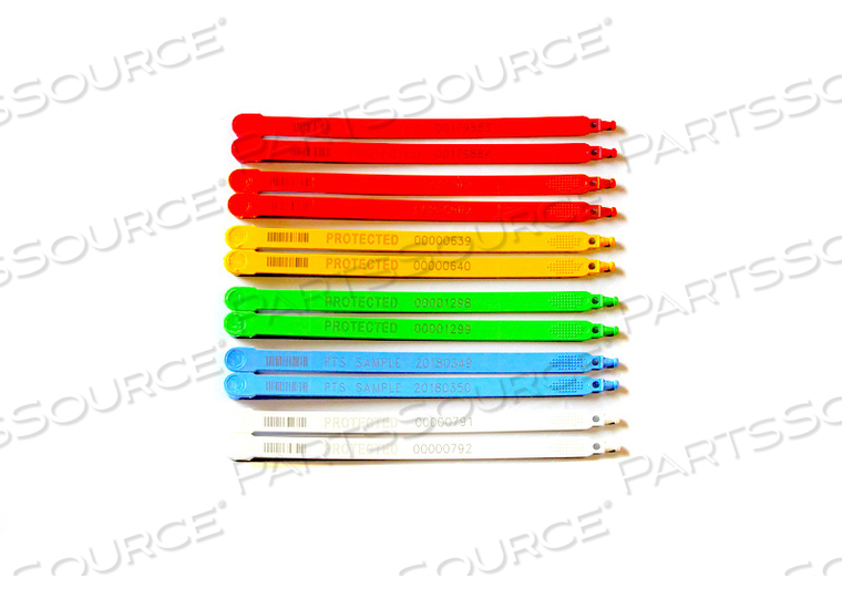 PLASTIC TRUCK SEALS: LASER ETCHED PROTECTED, CODE 128 BARCODE, 8 DIGIT HUMAN READABLE NUMBER (YELLOW - 7 1/4") by Cambridge Security Seals LLC PLASTIC TRUCK SEALS: LASER ETCHED PROTECTED, CODE 128 BARCODE, 8 DIGIT HUMAN READABLE NUMBER (YELLOW - 7 1/4") by Cambridge Security Seals LLC