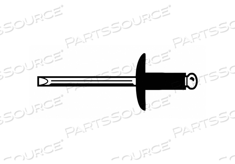 BLIND RIVET,1 19/24" L,0.188" DIA, INCH, 1 51/64 IN OVERALL LG, 29/64 IN BODY LG by Fabory BLIND RIVET,1 19/24" L,0.188" DIA, INCH, 1 51/64 IN OVERALL LG, 29/64 IN BODY LG by Fabory