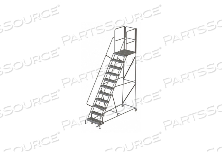 ROLLING LADDER STEEL 11 STEPS 450LB. by Tri-Arc