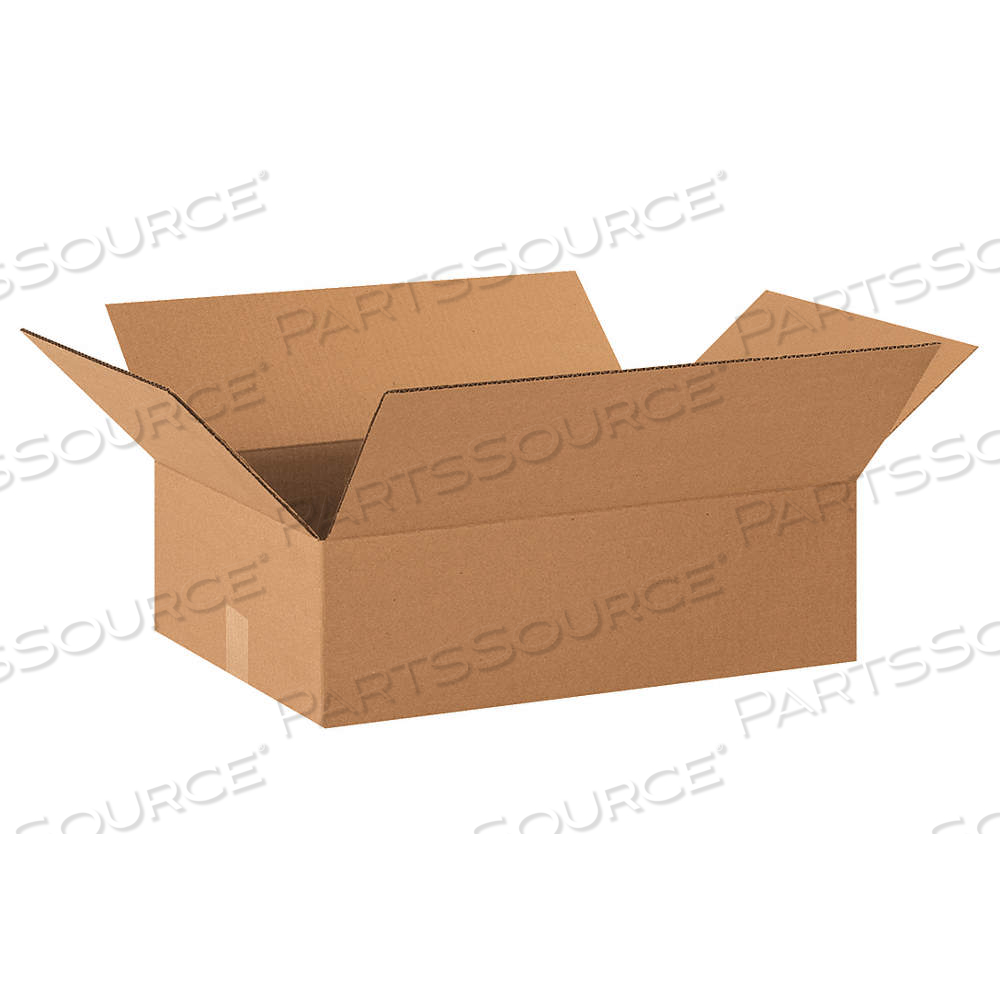 SHIPPING BOX, 20 IN INSIDE LG, 14 IN INSIDE WD, 6 IN INSIDE HT, 32 ECT - FLAT, SINGLE WALL by Approved Vendor