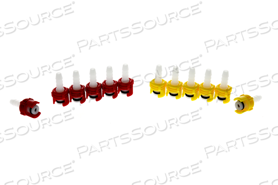KIT, INCLUDES: (6) RED AND (6) YELLOW MALE SMC COUPLING by Parks Medical Electronics