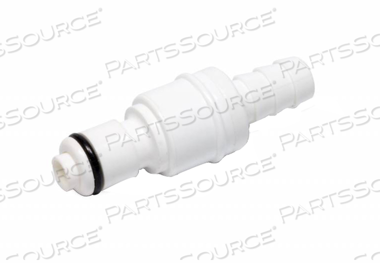 0.31" PLASTIC MALE HOSE CONNECTOR - WHITE by Coolshirt Systems