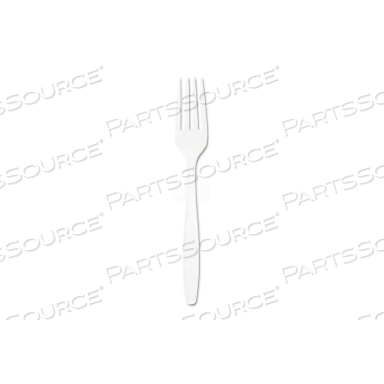 SOLO GUILDWARE FORKS, POLYSTYRENE, WHITE, 1000/CARTON 