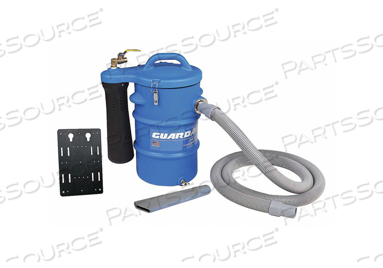 MOUNTED PNEUMATIC VACUUM, 5-1/2 GALLON CAP. by Guardair