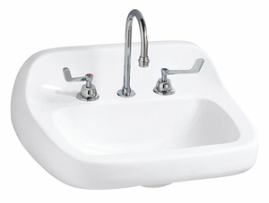 LAVATORY SINK WHITE COMMERCIAL MANUAL by Mansfield