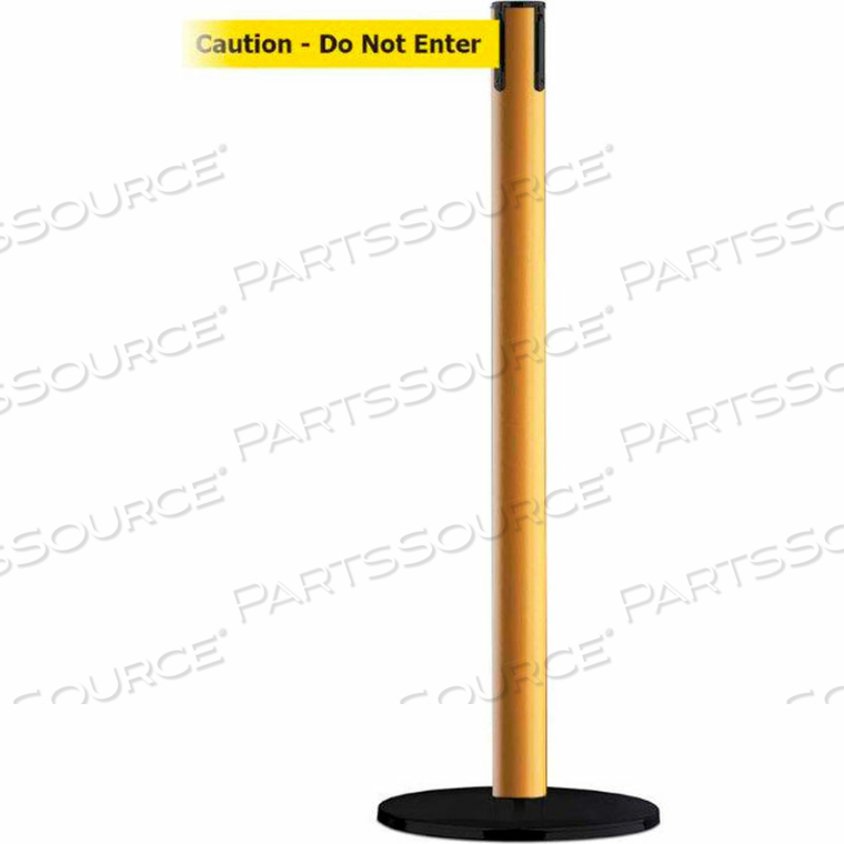 RETRACTABLE BELT BARRIER, 37" YELLOW POST, 7-1/2' "CAUTION" BLACK/YELLOW BELT by Tensabarrier RETRACTABLE BELT BARRIER, 37" YELLOW POST, 7-1/2' "CAUTION" BLACK/YELLOW BELT by Tensabarrier