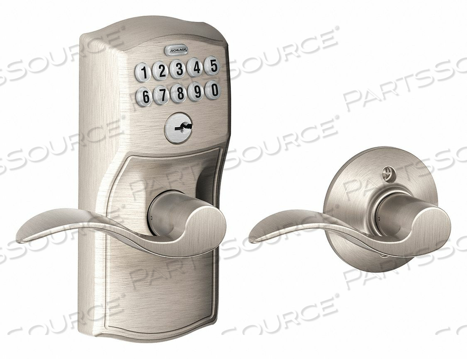 ELECTRONIC LOCK LEVER SATIN NICKEL by Schlage Lock ELECTRONIC LOCK LEVER SATIN NICKEL by Schlage Lock