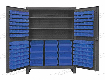 BIN CAB LOUVERED/SHELVING 78 H 60 W 24 D by Durham Manufacturing Company