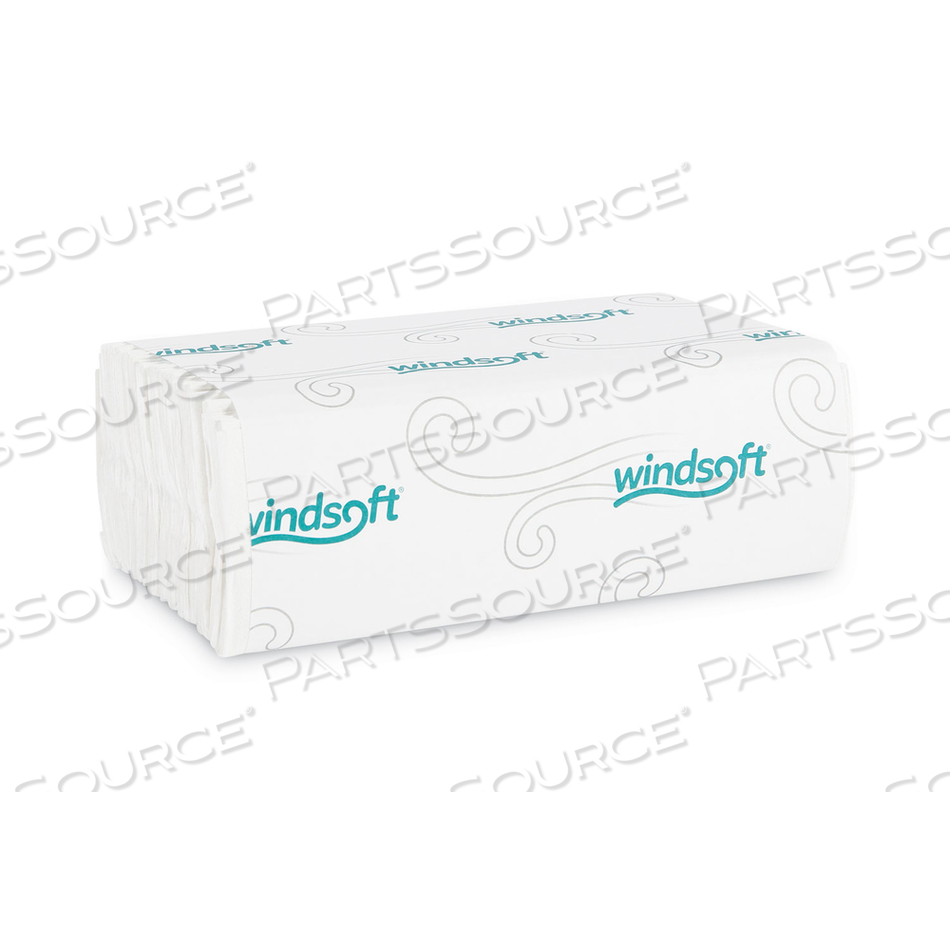C-FOLD PAPER TOWELS, 1 PLY, 10.2 X 13.25, WHITE by Windsoft C-FOLD PAPER TOWELS, 1 PLY, 10.2 X 13.25, WHITE by Windsoft