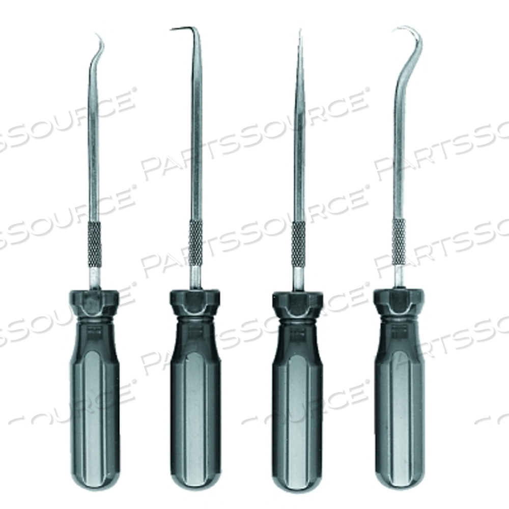 4-PC HOOK AND PICK SET, STEEL, 5-1/16 IN L by Ullman