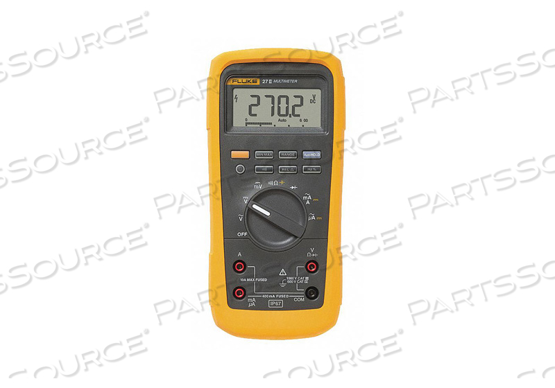 DIGITAL MULTIMETER 1000V 10A 50 MOHMS by Fluke Electronics Corp (Industrial Div.)
