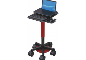 LAPTOP CART BLACK/RED 48 H X 18 W by AFC Industries, Inc